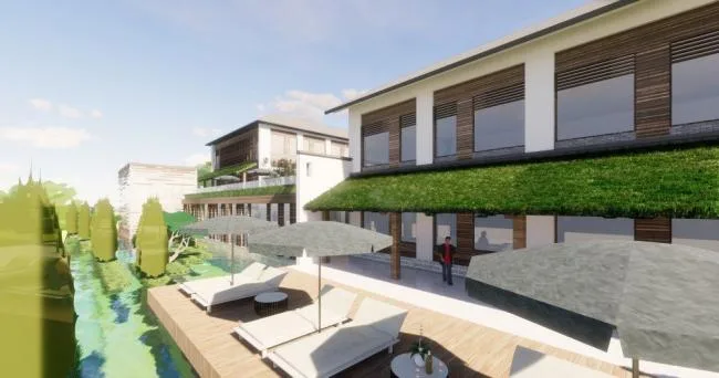 Sketchup Hotel Model | Homestay, New Chinese Style, Residential, Commercial, Entertainment and Leisure Facilities