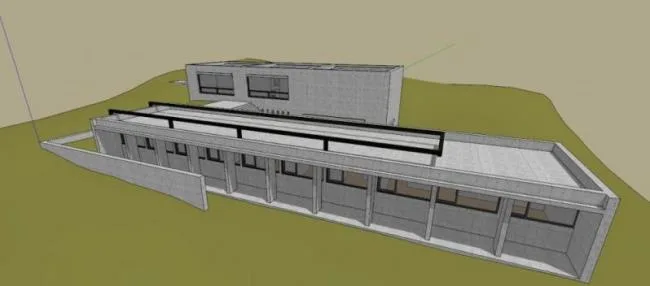 Sketchup Villa Model | Koya Residence, Solo Villa, Modern Style, Tadao Ando