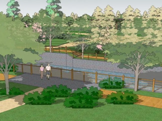 Sketchup Landscape Model | Park Landscape, Modern Style