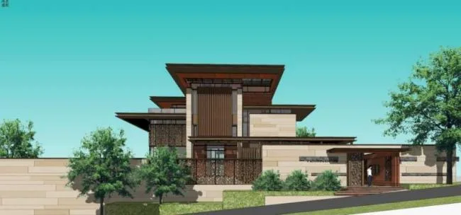 Modern Chinese-Style Solo Villa SketchUp Model