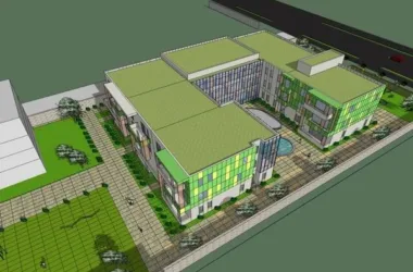 Multi-Story Kindergarten School Design | Modern Campus Architecture in SketchUp-BIM WORLD