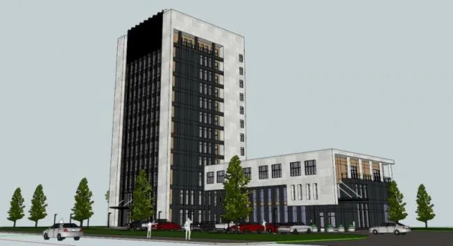Sketchup Office Model | High rise Office Building, Modern Style