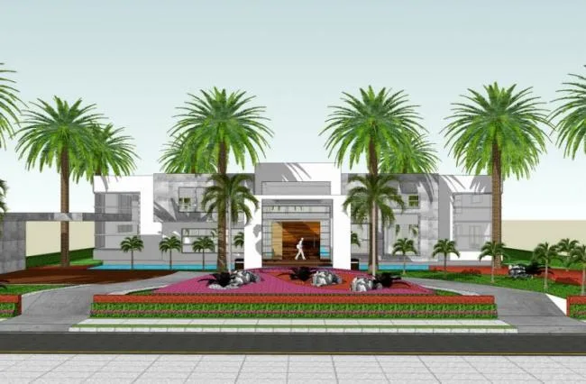 Sketchup Villa Model | Solo Villa, Modern Style