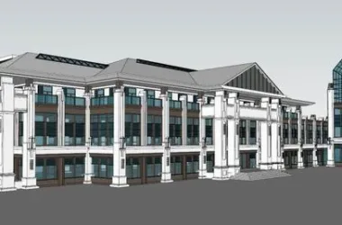 Classical Multi-Story Residential Activity Center SketchUp Model-BIM WORLD