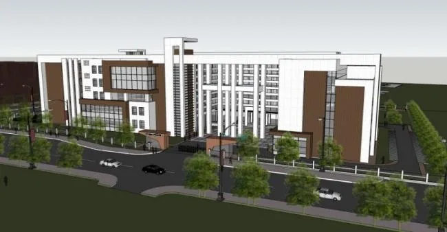 Sketchup School Model | Multi story School, Campus Educational Architecture, Modern Style