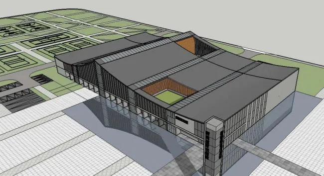 Sketchup Cultural Model | Multi story Planning Gallery, Modern Style, Cultural Architecture