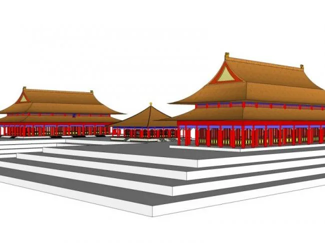 Sketchup Ancient Architecture Model | Multi story Palace, Chinese Style, Ancient Architecture