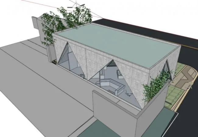 Sketchup Cultural Model | Multi story Activity Center, Cultural Architecture, Concrete, Modern Style