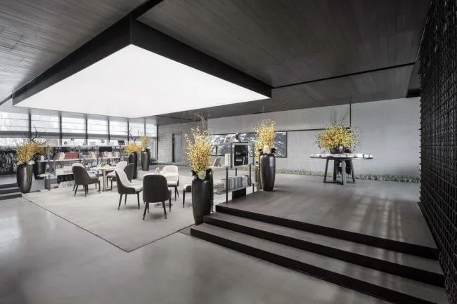 BIM architecture | Scattered 'folding fans' on the yellow floor: design of the tourist center/water stone in Zhengzhou Jianye Football Town