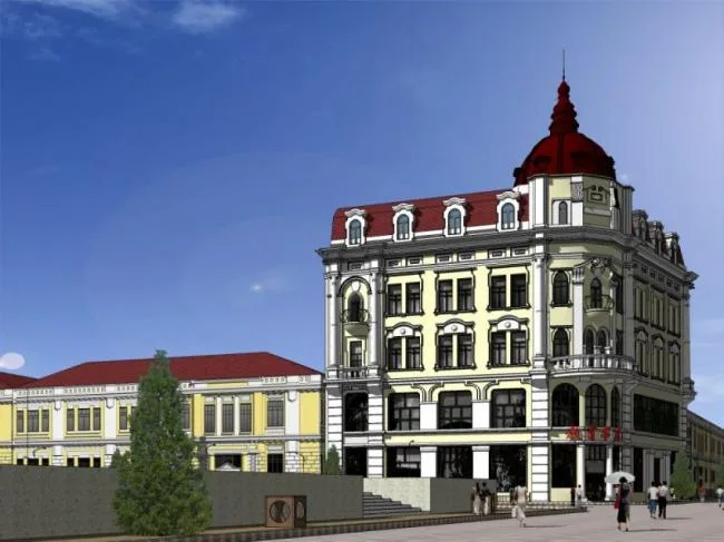 Sketchup Cultural Model | Multi story Bookstore, Cultural Architecture, Classical Style
