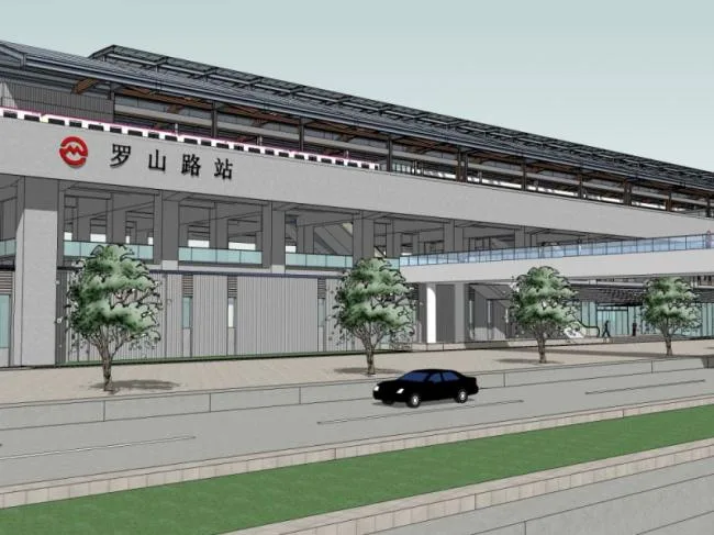 Sketchup Station Road Bridge | Light Rail Station, Modern Style