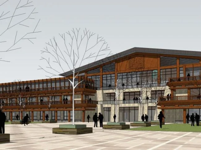 Sketchup Hotel Model | Multi story Hotel, Chinese Style