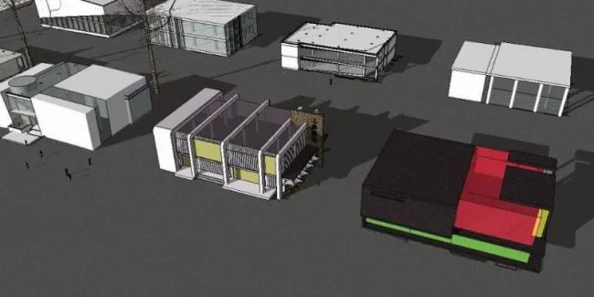 Sketchup Business Model | Sales Office, Modern Style