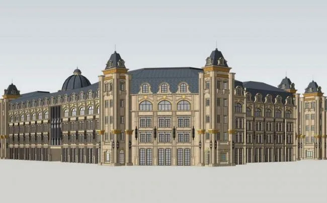 Sketchup Business Model | Multi layer Business, French Classical Style