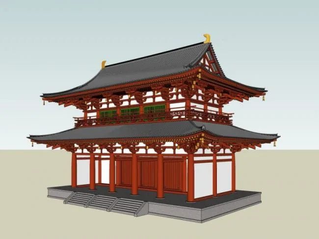 Sketchup Ancient Architecture Model | Multi story Ancient Architecture, Chinese Style