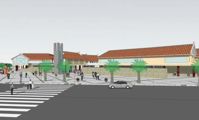 Sketchup Hotel Model | Multi story Yunnan Wa Ethnic Reception Center, New Chinese Style, Hotel