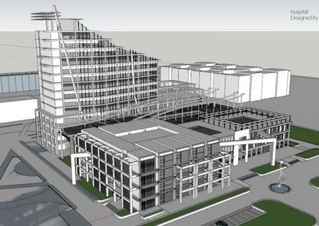 Sketchup Office Model | Multi story Office Building, Modern Style