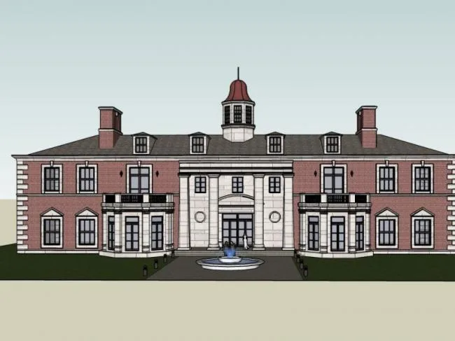 Sketchup Business Model | Clubhouse, Modern Style