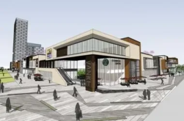 Modern Multi-Story Commercial Complex Rendered in SketchUp-BIM WORLD