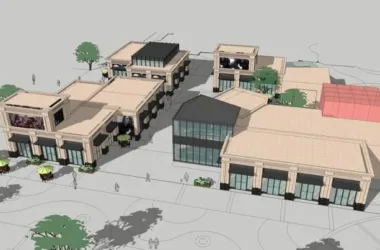 SketchUp Business Model: Neoclassical Distributed Commercial Street Design-BIM WORLD