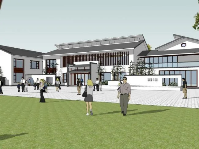 Sketchup Business Model | Low Level Clubhouse, Chinese Style