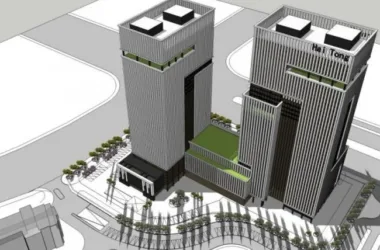 Super High-Rise Modern Office Building Model in SketchUp-BIM WORLD