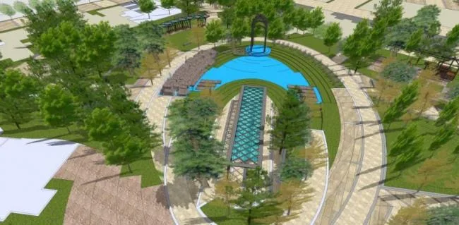 Sketchup Landscape Model | Community Landscape, Residential Landscape, Modern Style