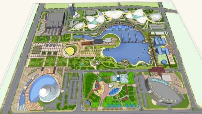 Sketchup Planning Model | Multi story Mixed Planning Landscape Urban Design, Modern Style
