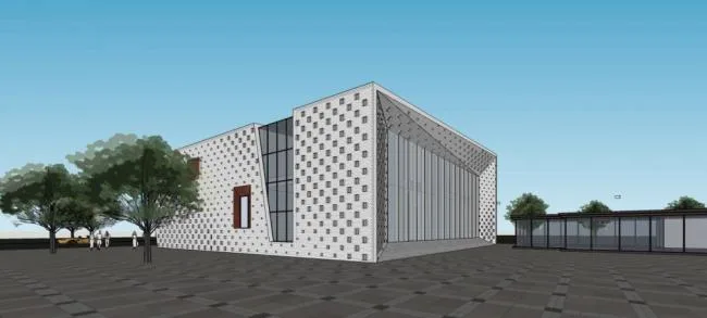 Sketchup Business Model | Multi story Commercial Club, Modern Style, Alien