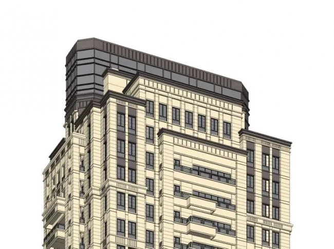 Sketchup Residential Model | High rise Residential Buildings and Clubhouses, European Classical Style, Residential Buildings