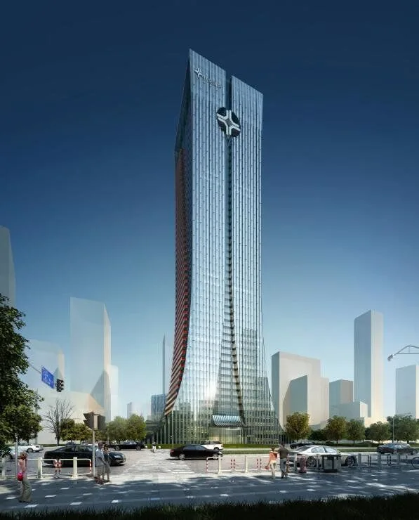 SketchUp Model of a Modern Super High-Rise Administrative Office Building