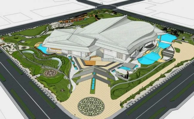 Sketchup Cultural Model | Multi story Nanjing Grand Theatre, modern style, cultural architecture
