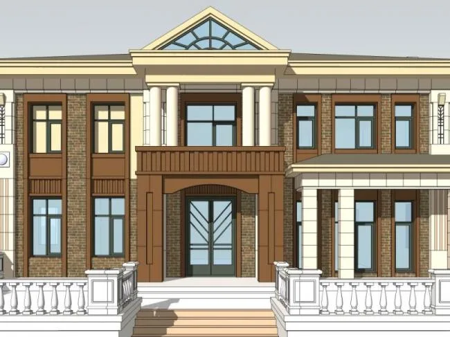 Sketchup Villa Model | Solo Villa, Modern Style