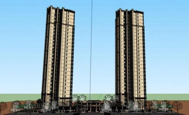 Sketchup Residential Model | High rise Residential Buildings, Classical Style