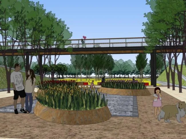 Sketchup Landscape Model | Street Landscape, Park Landscape, Modern Style