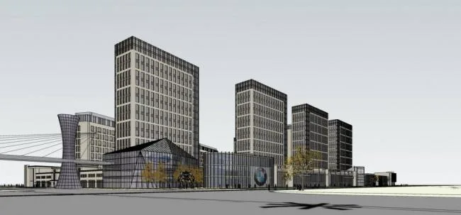 Sketchup Office Model | High rise office buildings, hotels, shopping malls, commercial podiums, modern style