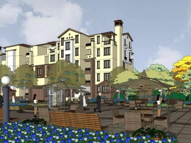 Sketchup Residential Model | Multi story Residential Community, Sales Office, Classical Style