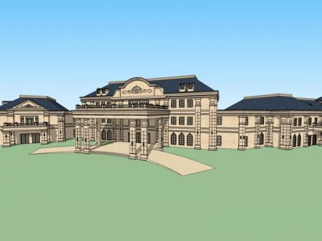 Sketchup Business Model | Multi Story Club, European Style