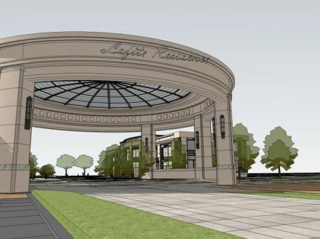 European-Style Classical Pavilion Sketch Model in SketchUp
