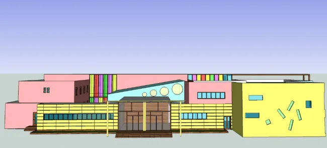Modern Multi-Story Kindergarten Design | Educational Architecture by SketchUp School