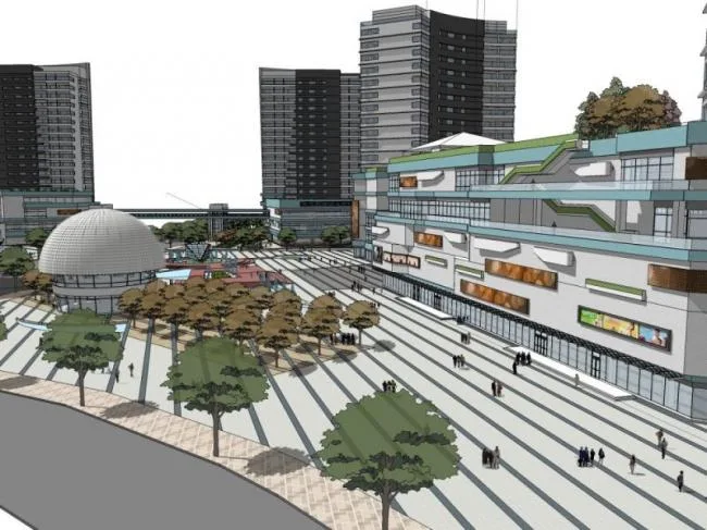 Sketchup Complex Model | Super high-rise commercial complex, residential, hotel, office, modern style