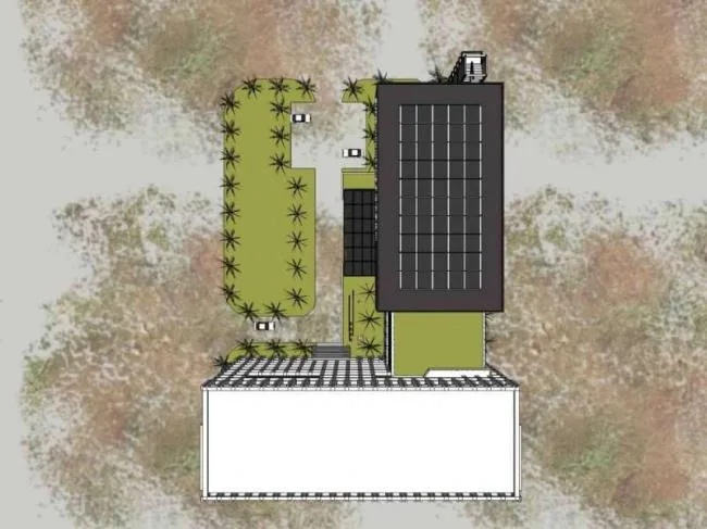Sketchup office model | Wuhuan Technology's biological desulfurization project in Changcheng Park Industrial, a multi story high-rise office building with a modern style