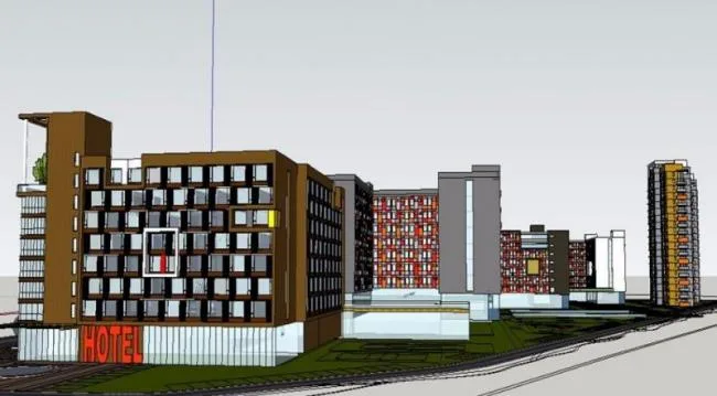 Sketchu Industrial Building | Multi story High rise Industrial Park, Industrial Park, Modern Style