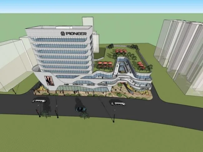 Sketchup Complex Model | Multi story Commercial Complex, Hotel, Modern Style