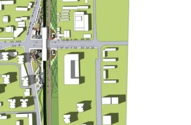 Modern Railway Station Square Landscape Design in SketchUp-BIM WORLD