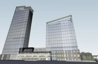 Super High-Rise Modern Office Building Model in SketchUp-BIM WORLD