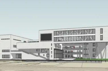 Modern Multi-Story School Campus Design in SketchUp-BIM WORLD