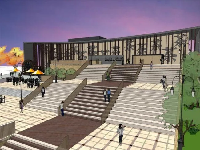Sketchup Cultural Model | Multi story Museum Exhibition Hall, Cultural Architecture, Modern Style