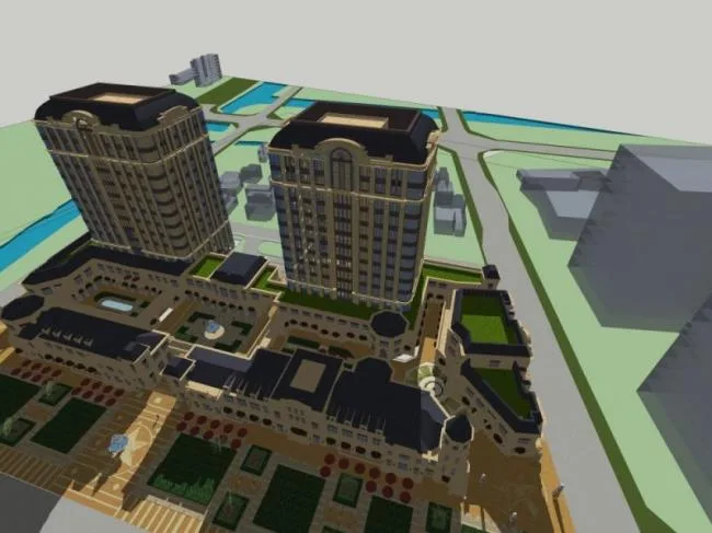 Sketchup Office Model | Multi story Office Building, Ground Floor Commercial, Modern Style