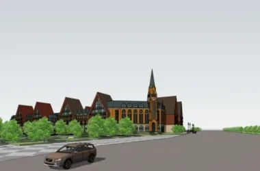 SketchUp Business Model: Multi-Story Commercial Streets in Classical Style-BIM WORLD
